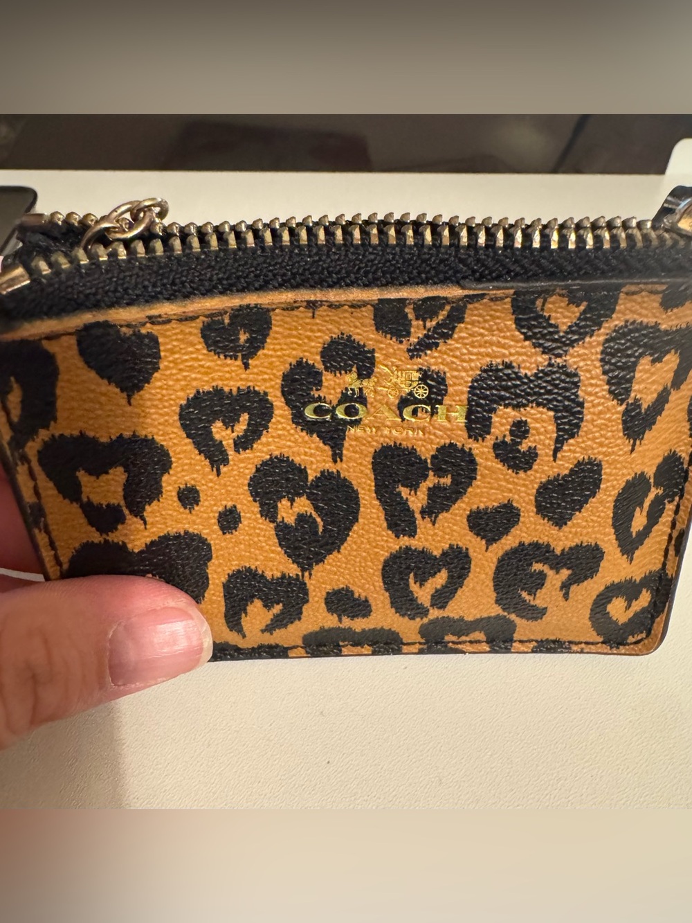 Coach Leopard Keychain Wallet - Picture 4 of 4